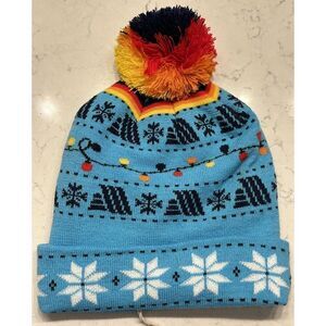 ALDI GEAR Holiday 2023 Beanie Winter Knit Pom Pom MULTI COLOR Gift Fast Ship!